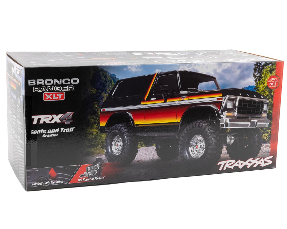 Traxxas TRX-4® 1/10 Trail Crawler Truck w/1979 Bronco Clipless Body (Sunset) w/TQi™ 2.4GHz Radio