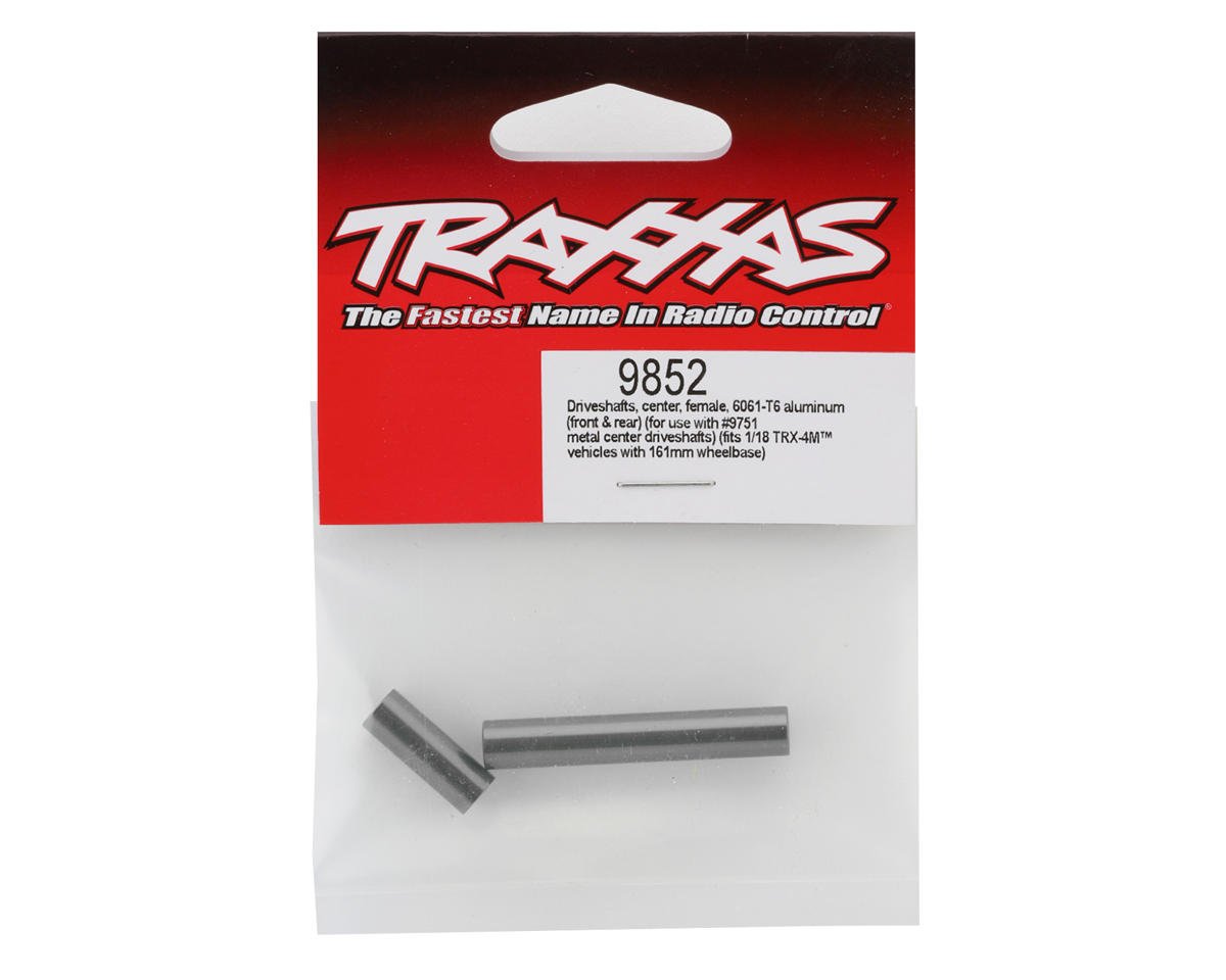 9852-GRAY Traxxas TRX-4M Aluminum Center Driveshafts (Gray) (2)