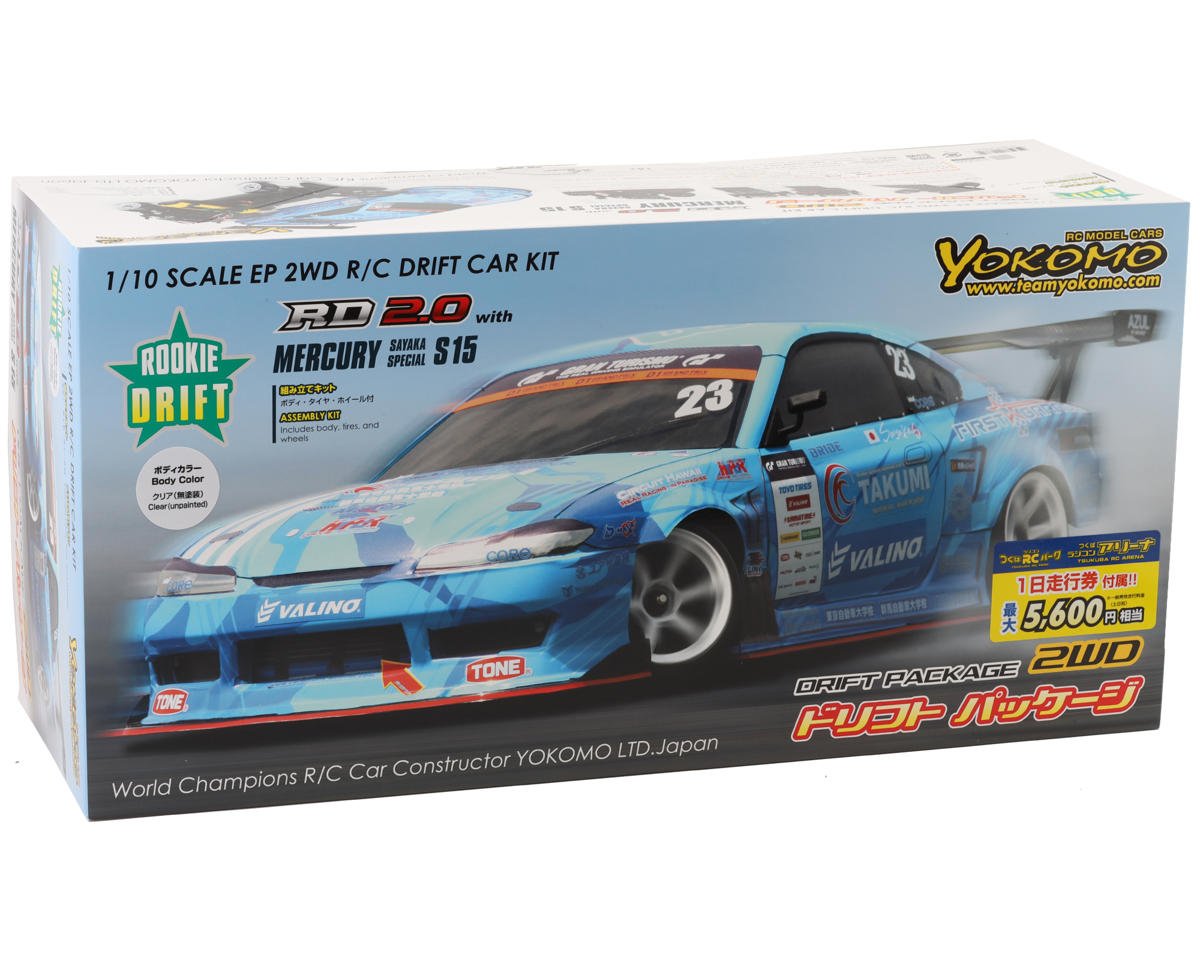 Yokomo RD2.0 "Rookie Drift" 1/10 RWD Drift Car Kit (Clear) w/Mercury Sayaka Special S15 Body