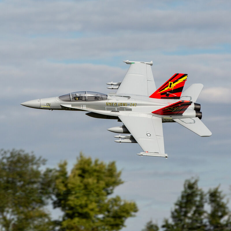 E-flite F-18 Hornet 80 mm EDF BNF Ventilador eléctrico básico con conductos *Archivado 