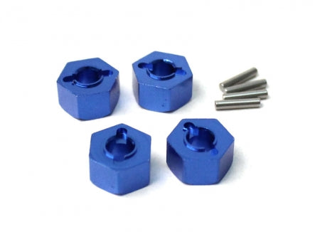 Racers Edge Slash 4wd Aluminum Drive Hex Set (4) - Blue *archived