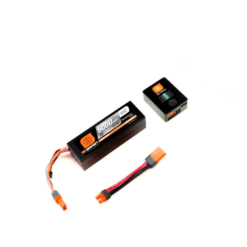 Paquete Spektrum RC Smart PowerStage 3S con batería de estuche rígido 3S Smart LiPo (5000 mAh) *Descontinuado