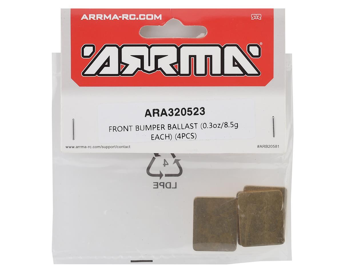 Arrma Infraction 6S BLX Front Bumper Brass Ballast Weights (8.5g/pc) (4)