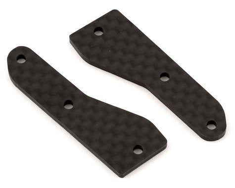 Team Associated RC8B4/RC8B4e Factory Team Inserciones de brazo superior delantero de carbono (2) (2,0 mm)