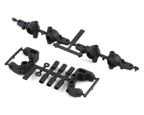 Team Associated RC10B6.4 -1mm Scrub Caster & Steering Blocks (Carbon)