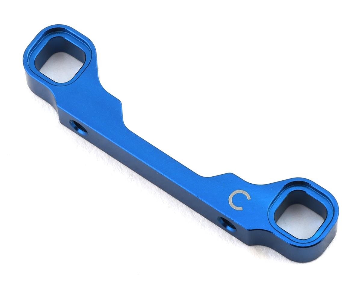 Team Associated RC10B74 Soporte de brazo en "C" de aluminio (azul)