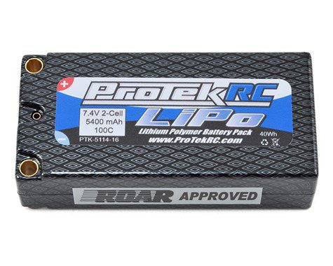 ProTek RC 2S HV 7.6V 6100mAh 100C Silicon Graphene HV Shorty LiPo ...