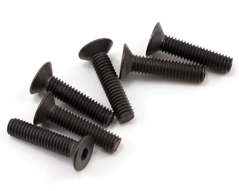 Tornillos de cabeza plana Traxxas de 4x18 mm (6)